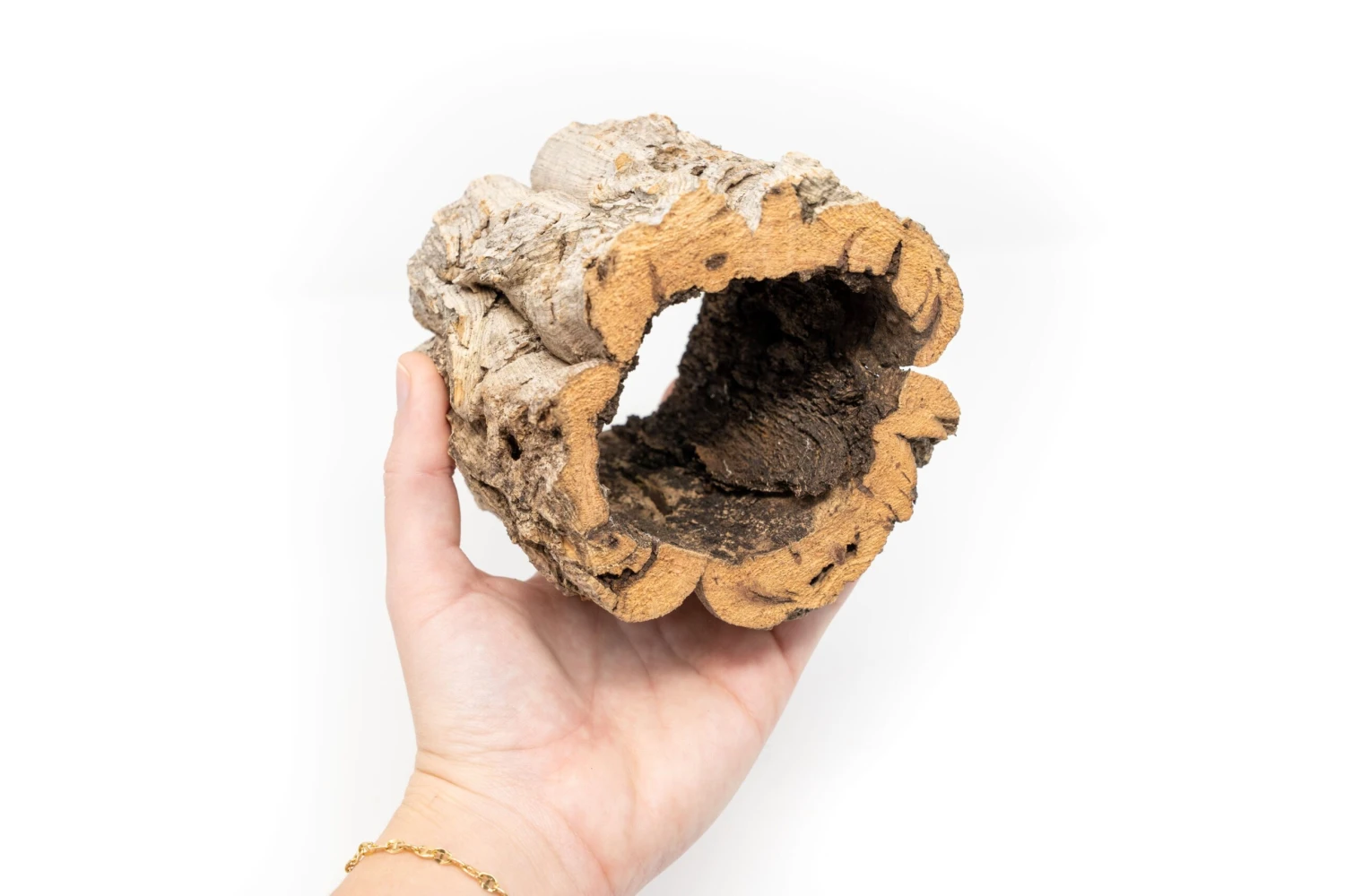 Natural Cork Bark Planters 2 Natural Cork Bark Planters - Image 2